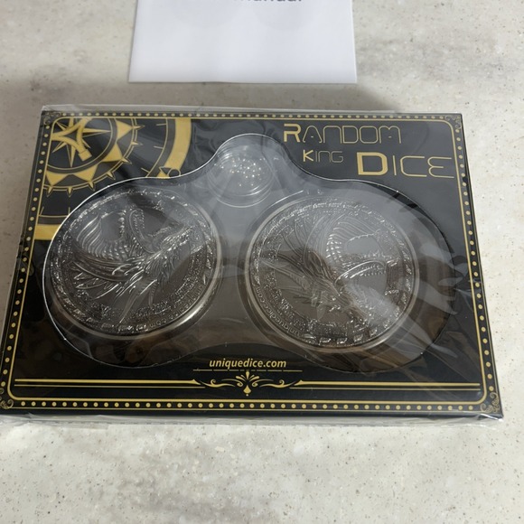 Does not apply Other - Unique Random King Dice Roulette Metal Dice Set Mechanical 7-in-2 Dual-Spin W...